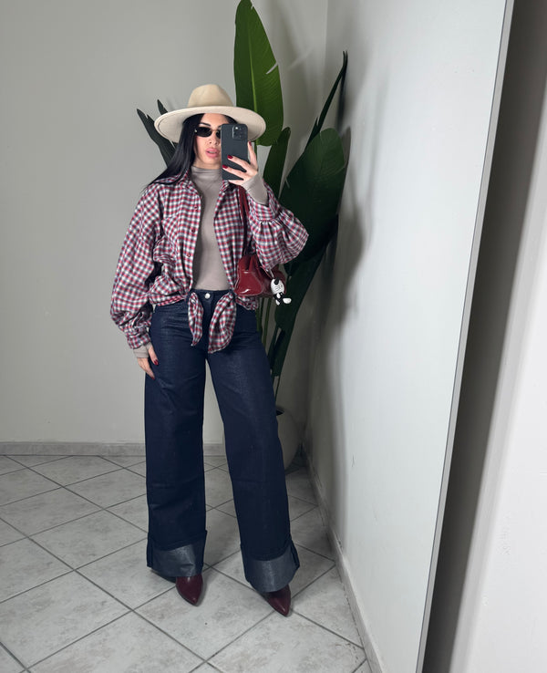 Jeans spalmato✨blu