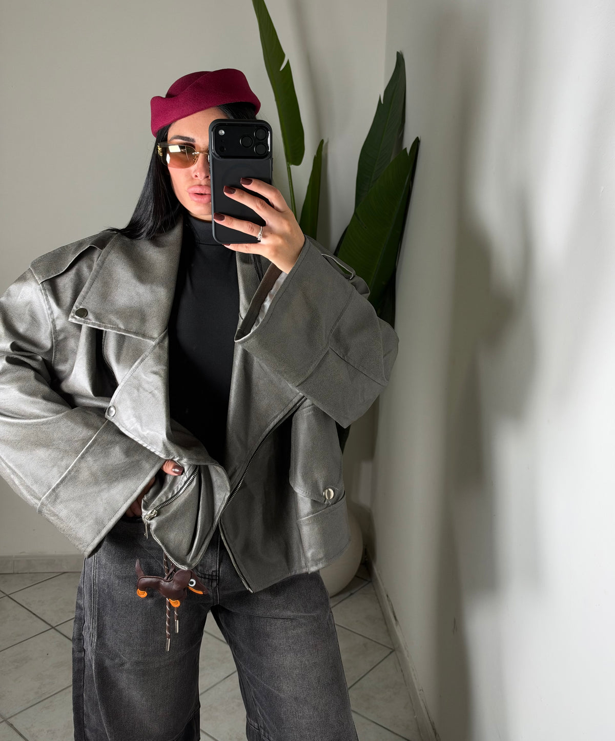 Chiodo over size✨grigio