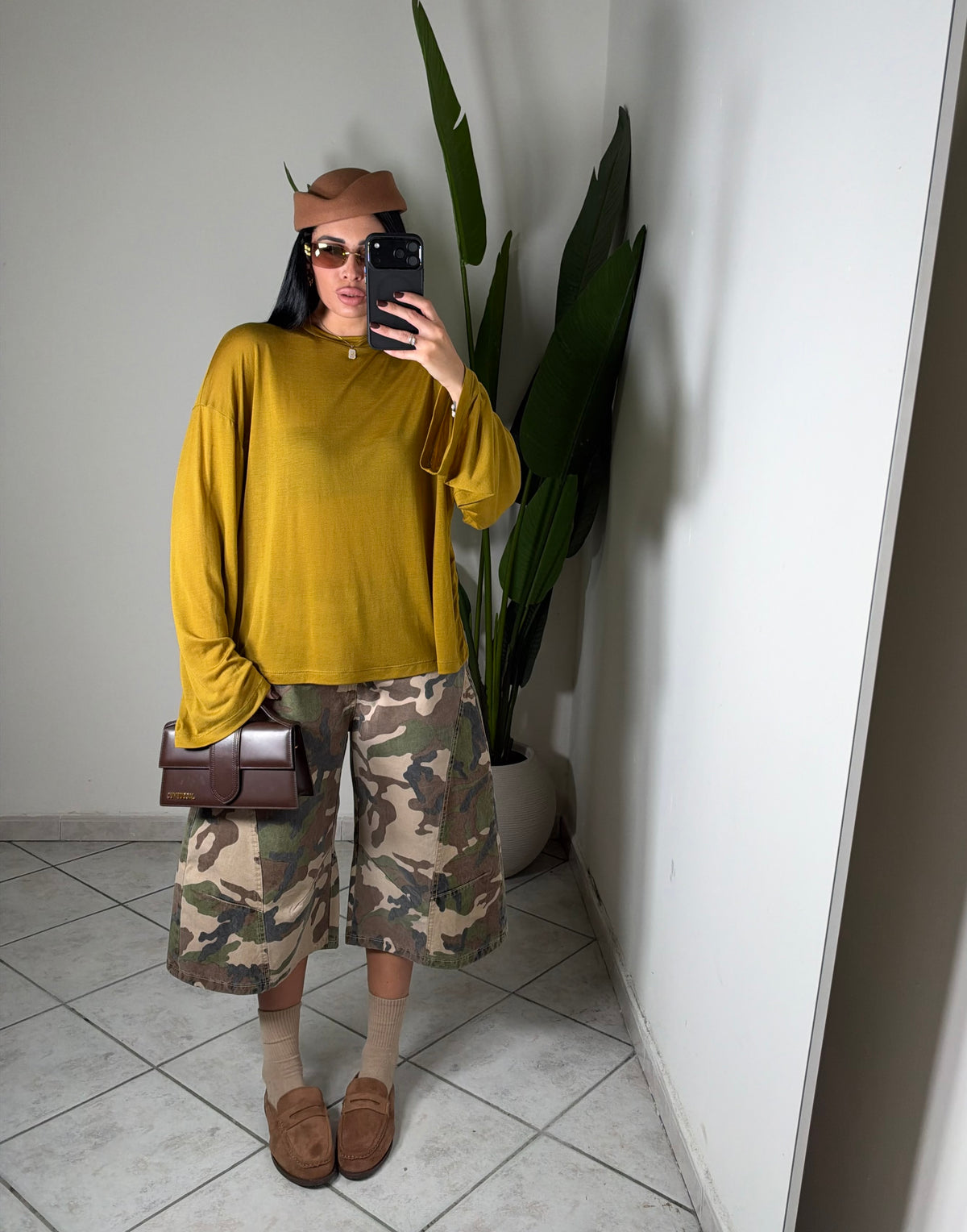 Maxi bermuda militare✨