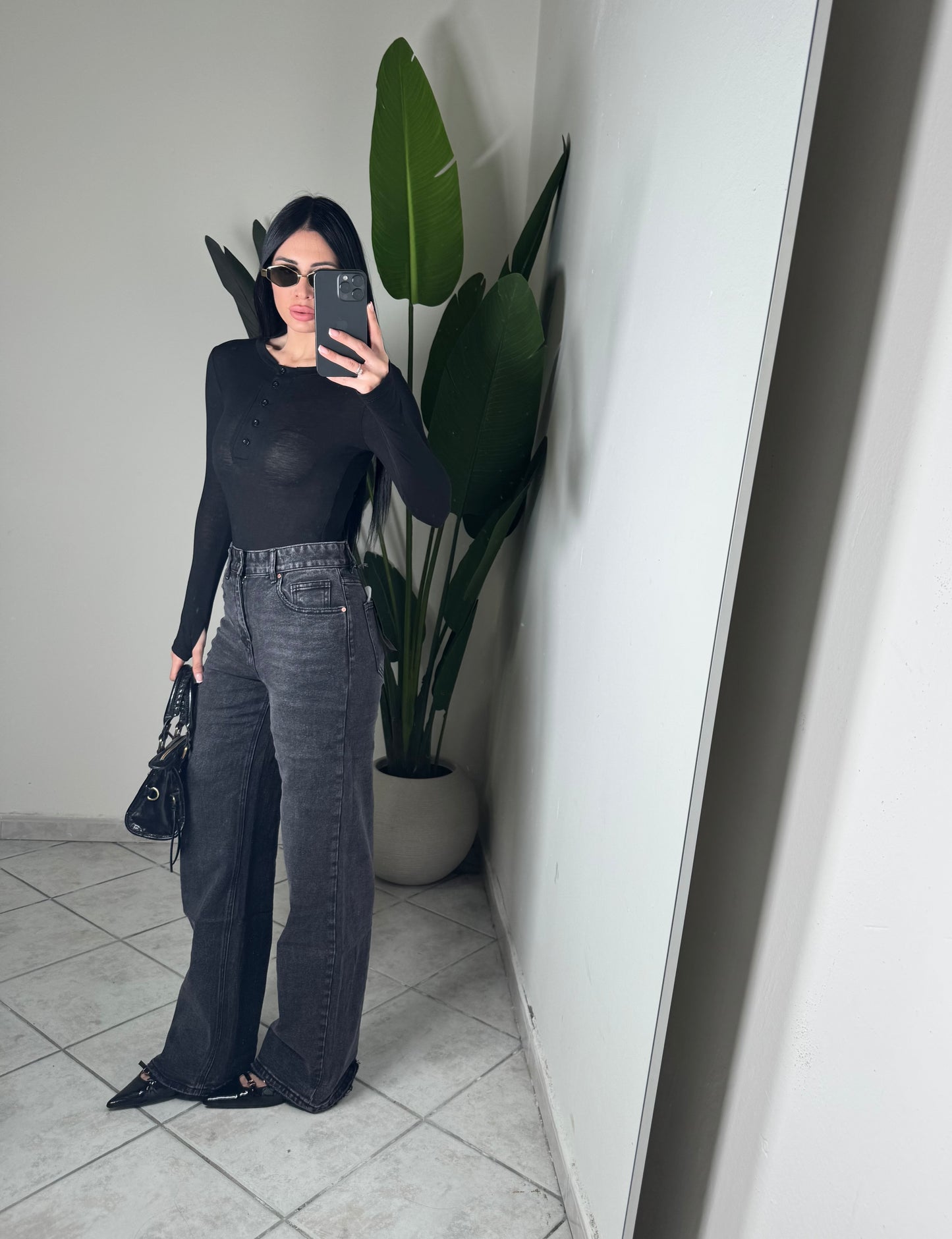 Jeans miss bon bon nero✨