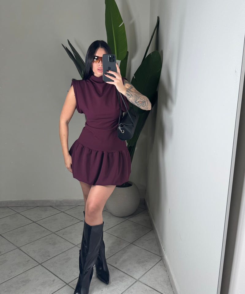 DRESS babe✨Bordó