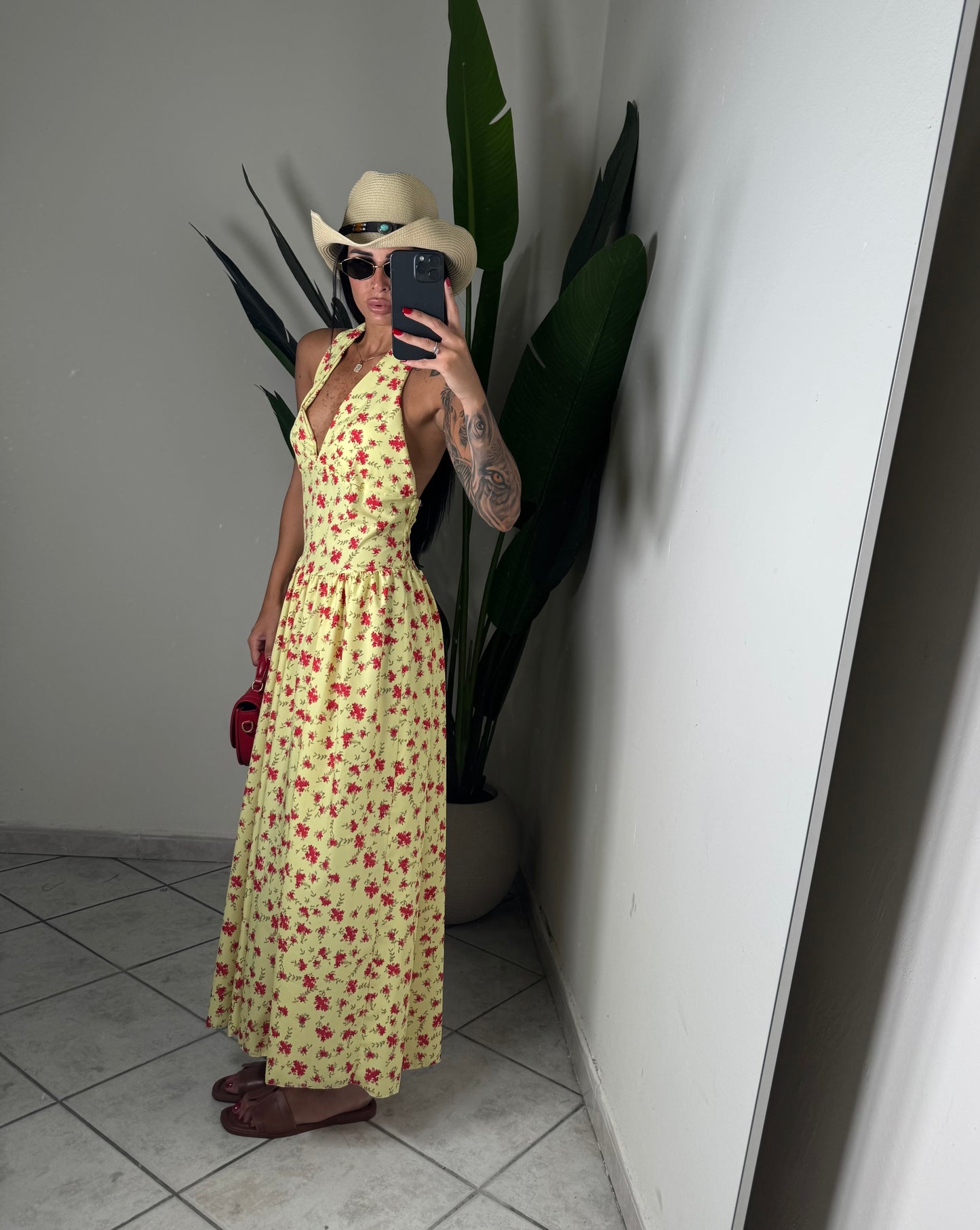 Long dress Flower✨giallo