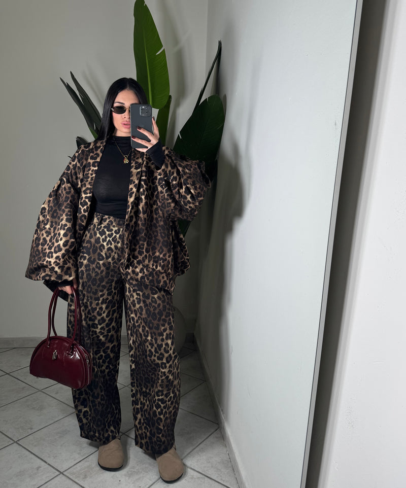 Giacca animalier manica ballon✨