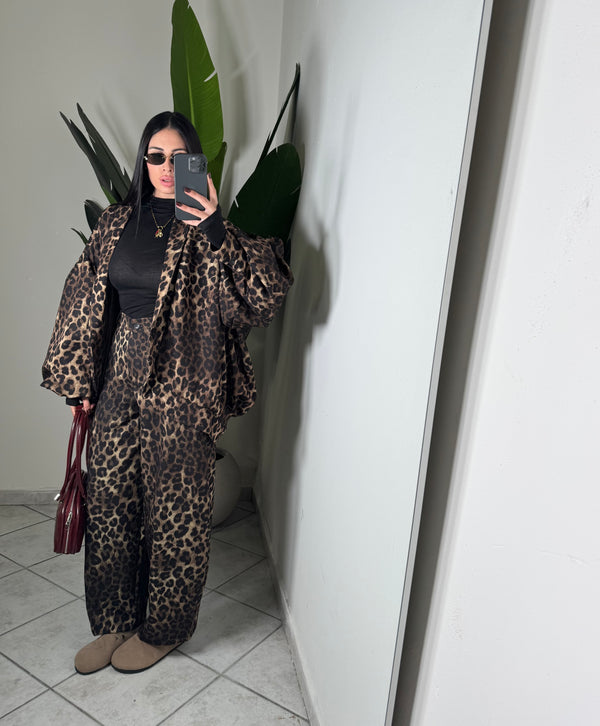 Giacca animalier manica ballon✨