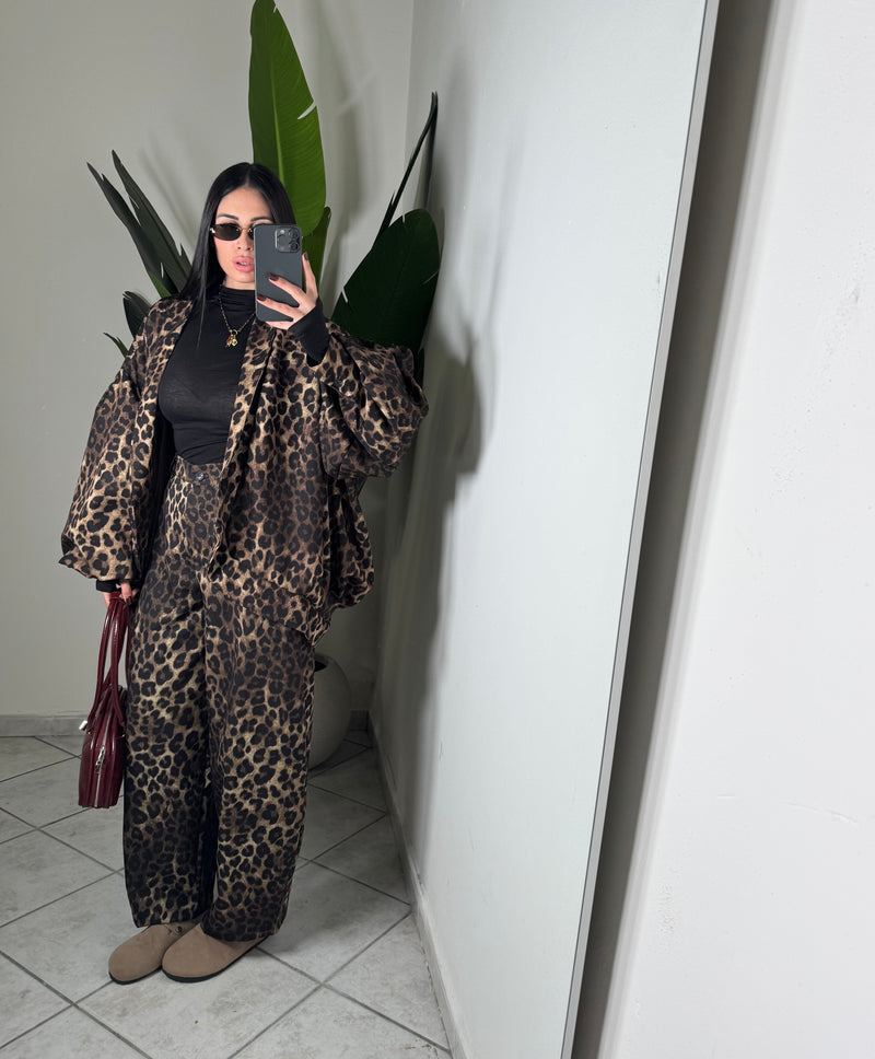 Giacca animalier manica ballon✨