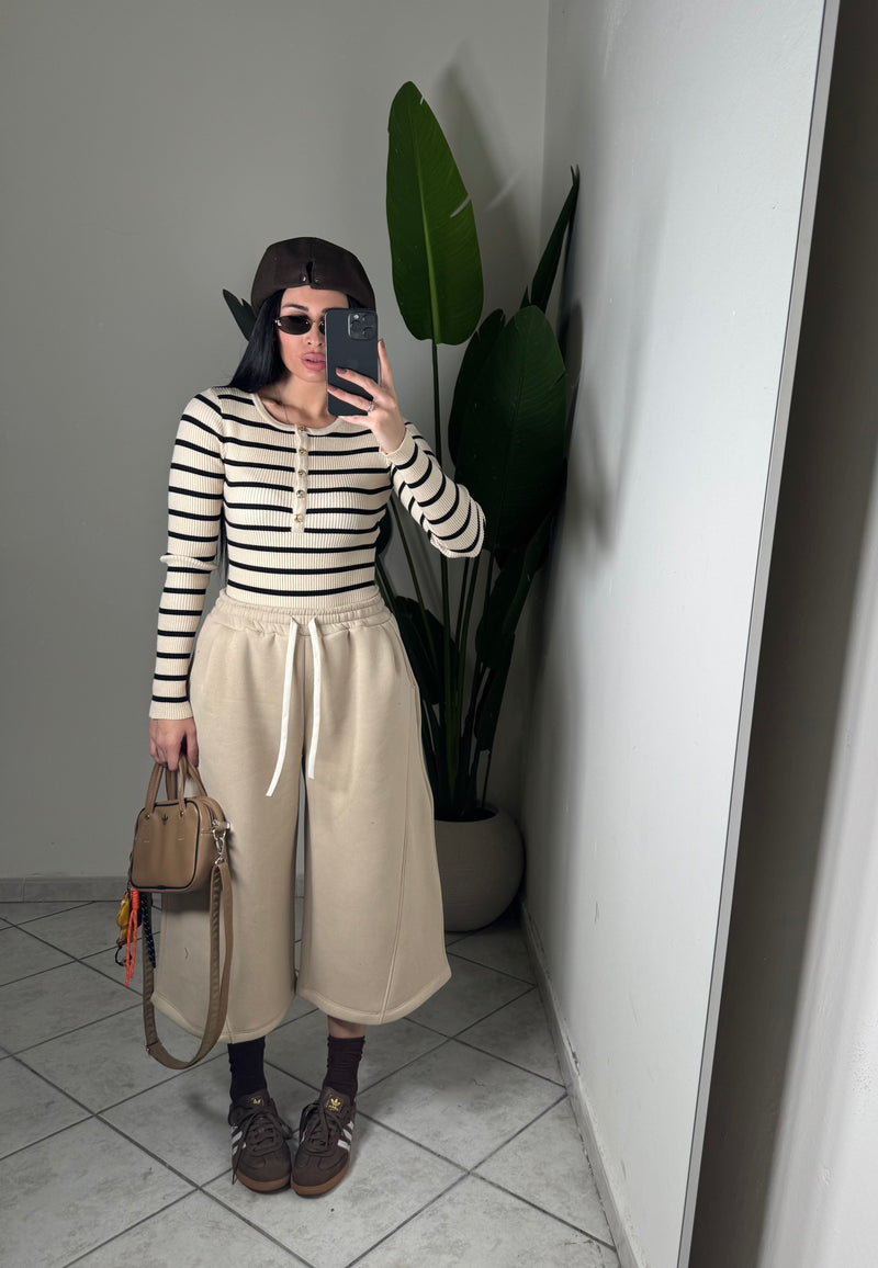 Maxi bermuda tuta✨beige