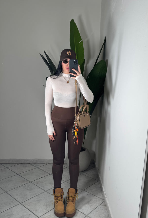 Leggins modellante marrone✨