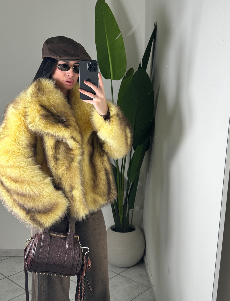 PELLICCIA SFUMATA✨GIALLA