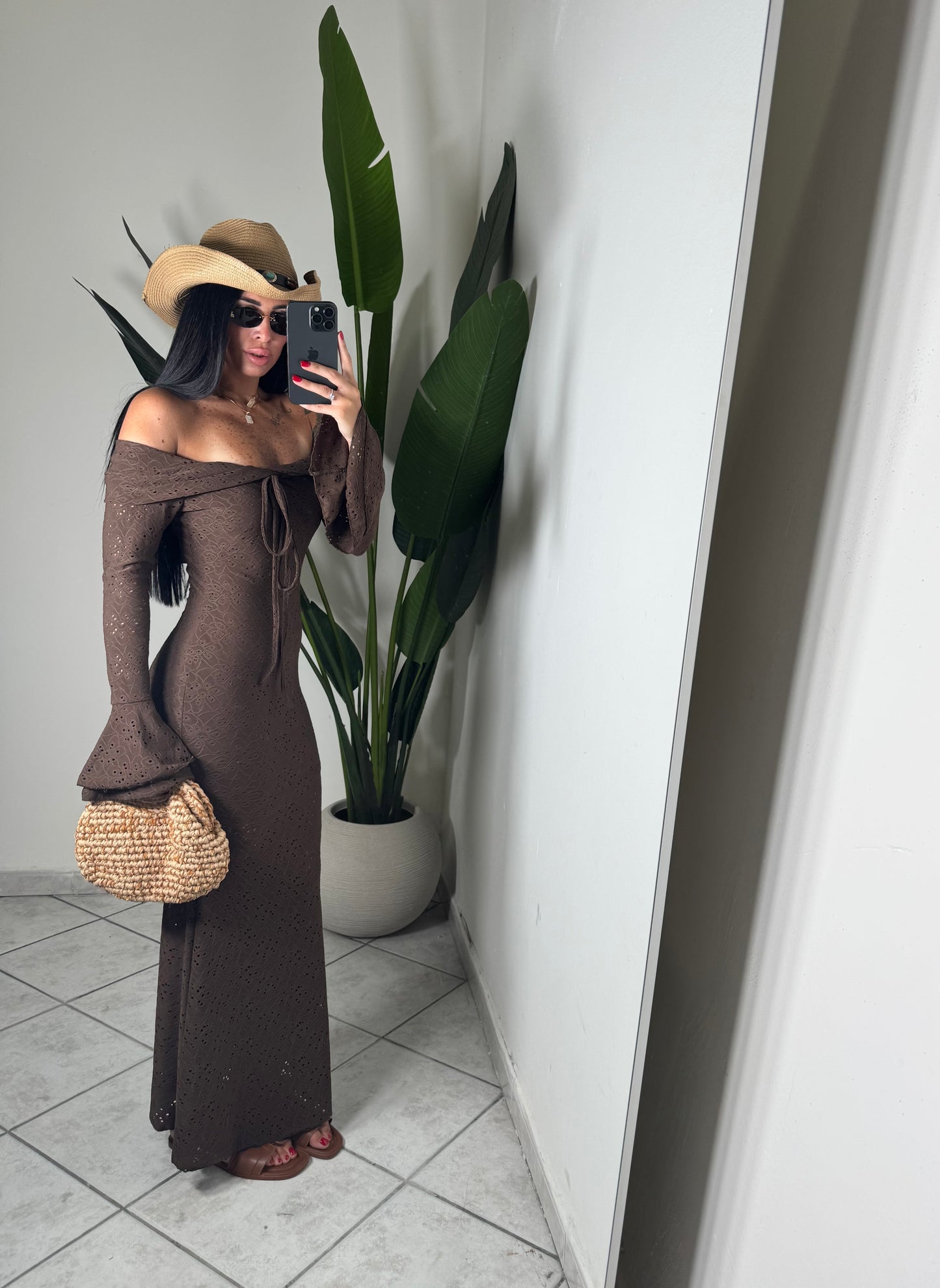LONG DRESS MIREA✨marrone