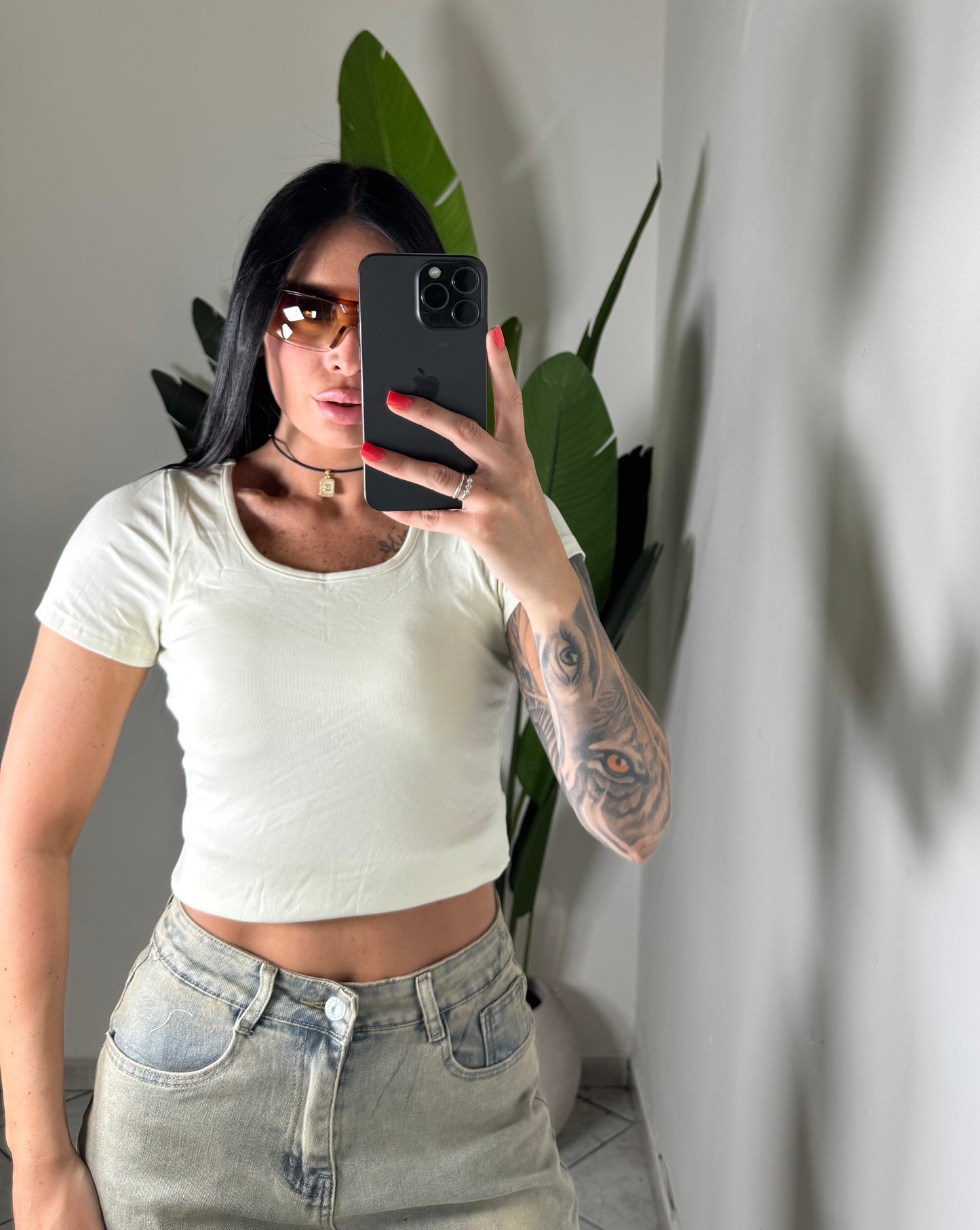 Magliettina crop con coppe✨