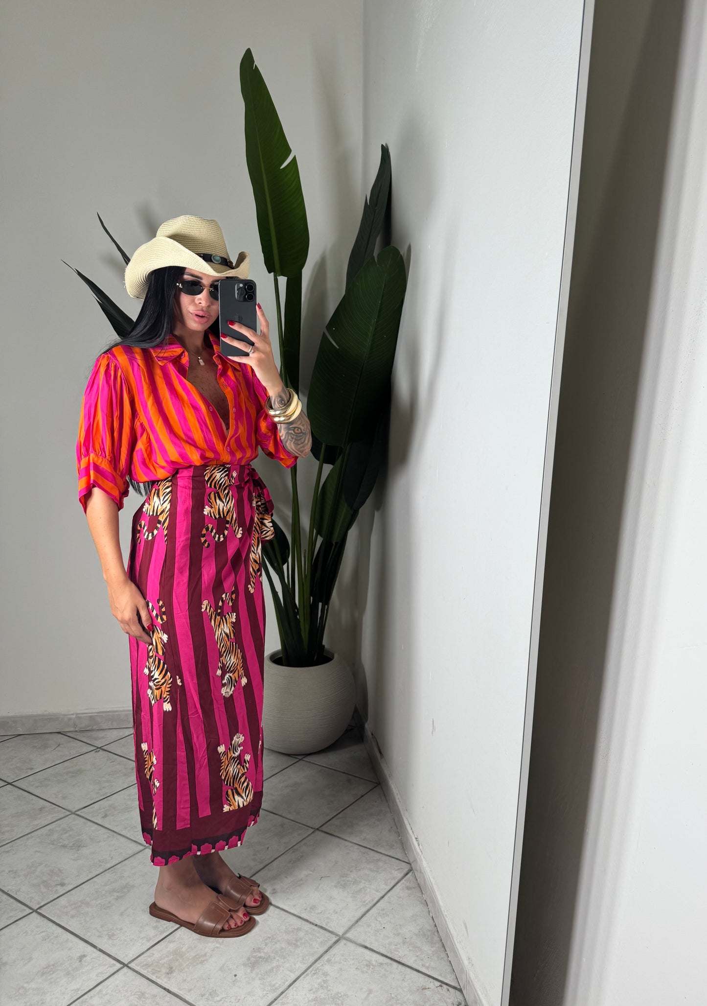 Gonna pareo fucsia✨