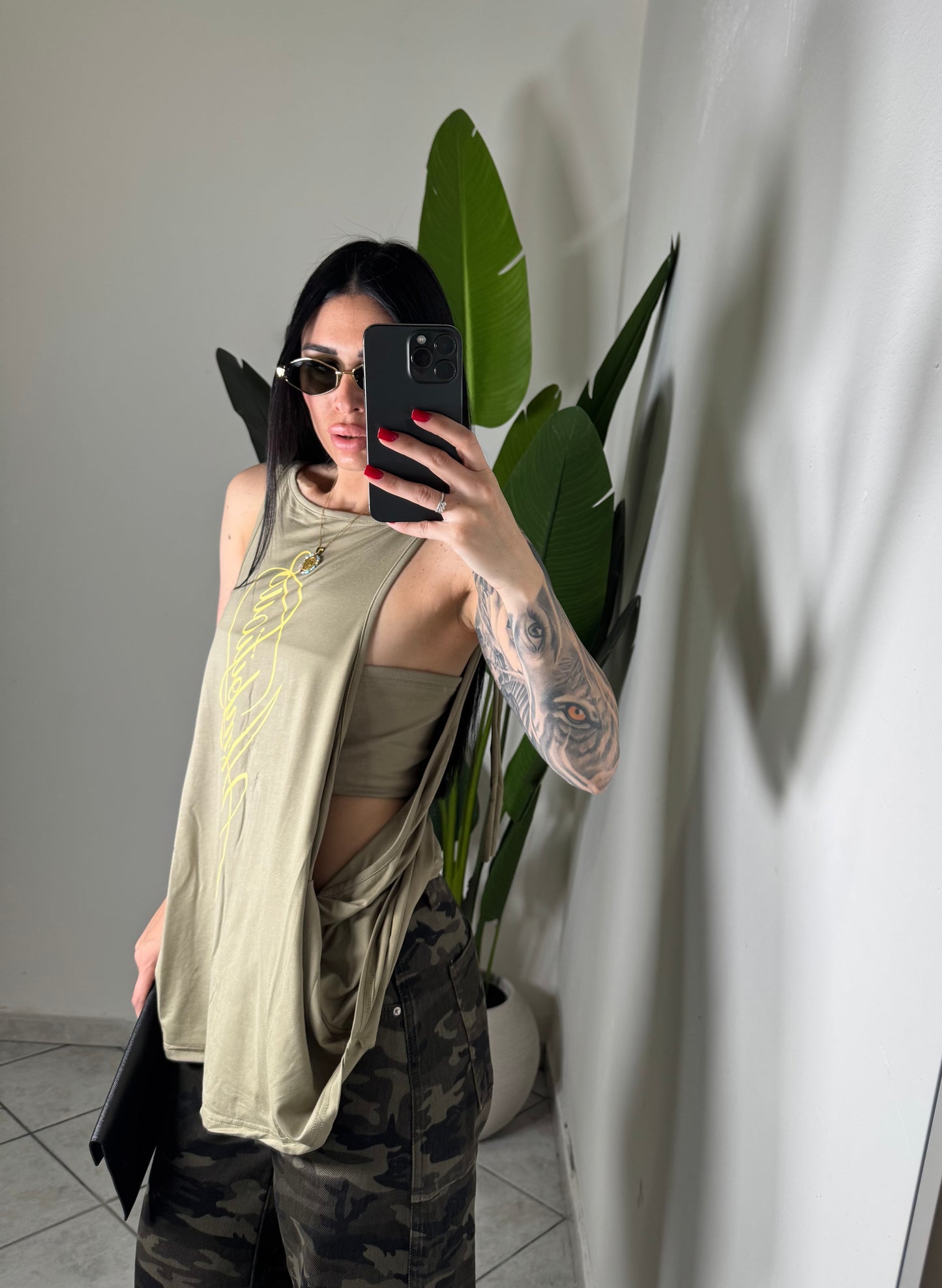 Maxi canotta+ fascia✨