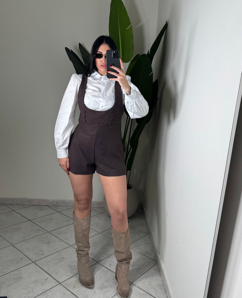 TUTINA+CAMICIA✨marrone