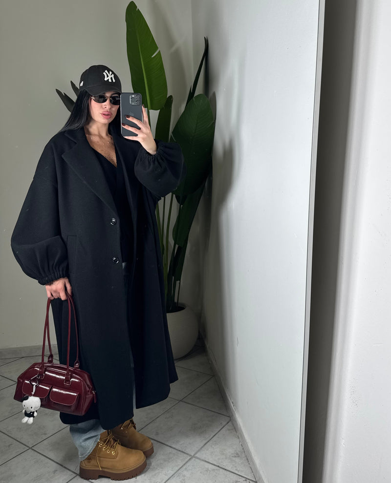Maxi coat ballon✨nero