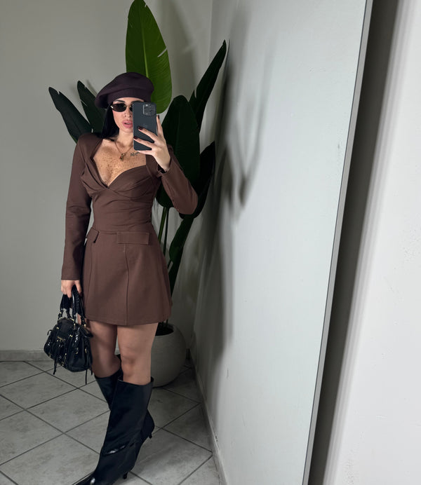 DRESS paris✨marrone