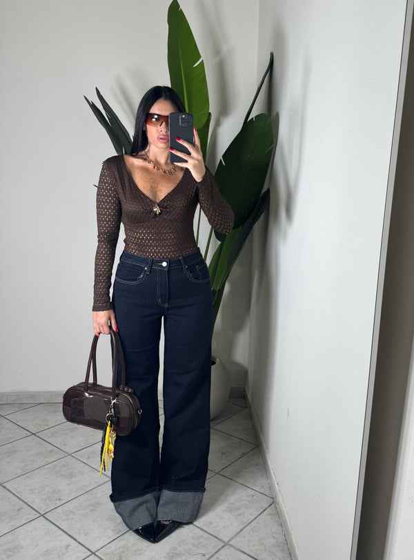 Jeans piegone blu✨