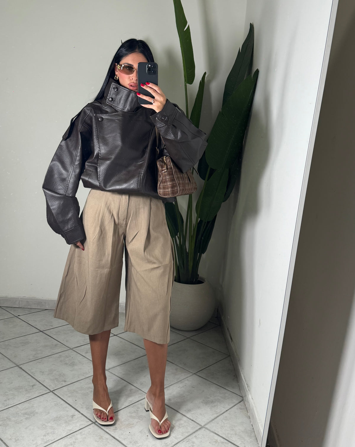 Chiodo over size marrone ✨