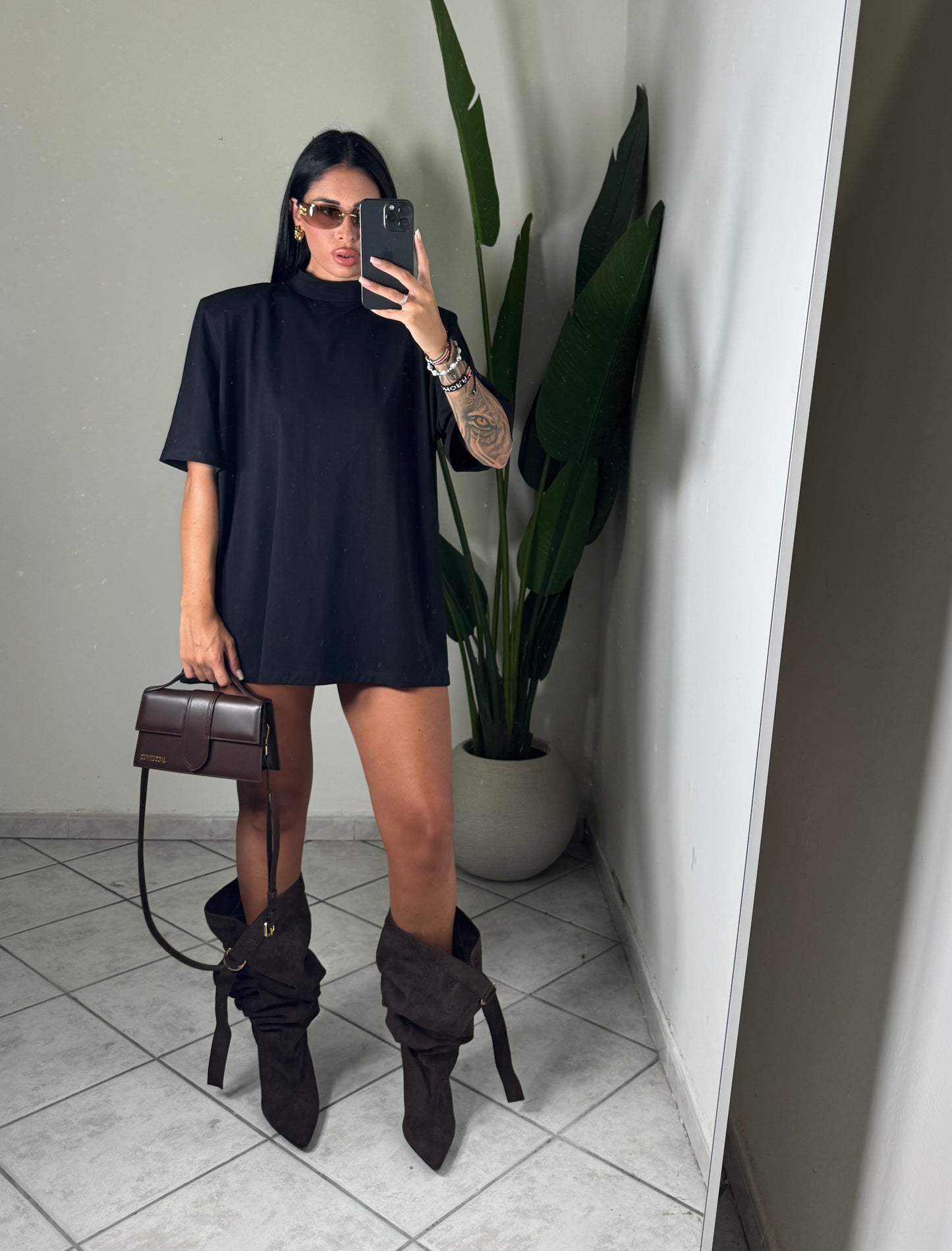 Maxi t-shirt just west mezza manica ✨