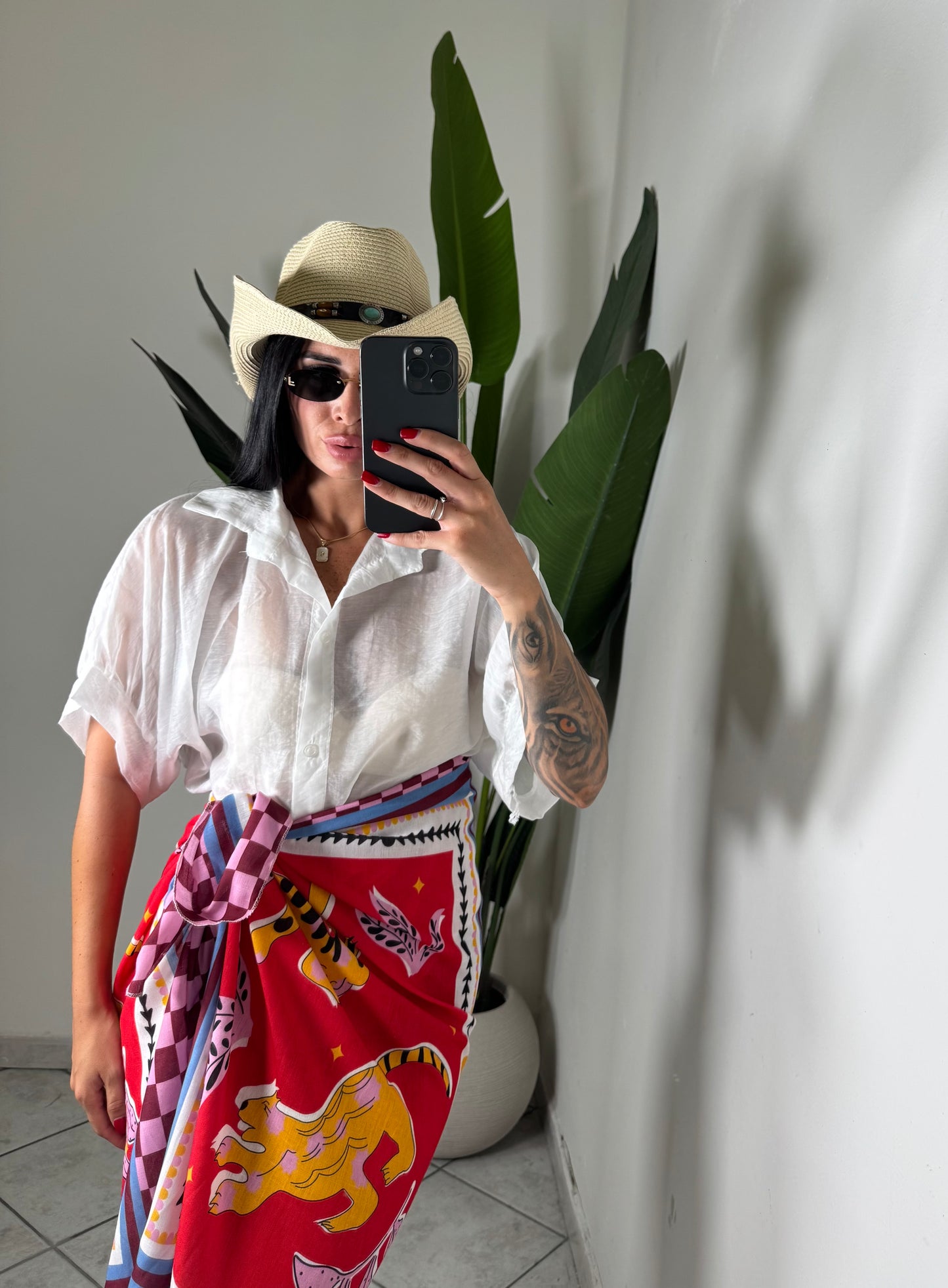 Camicia raso mezza manica✨