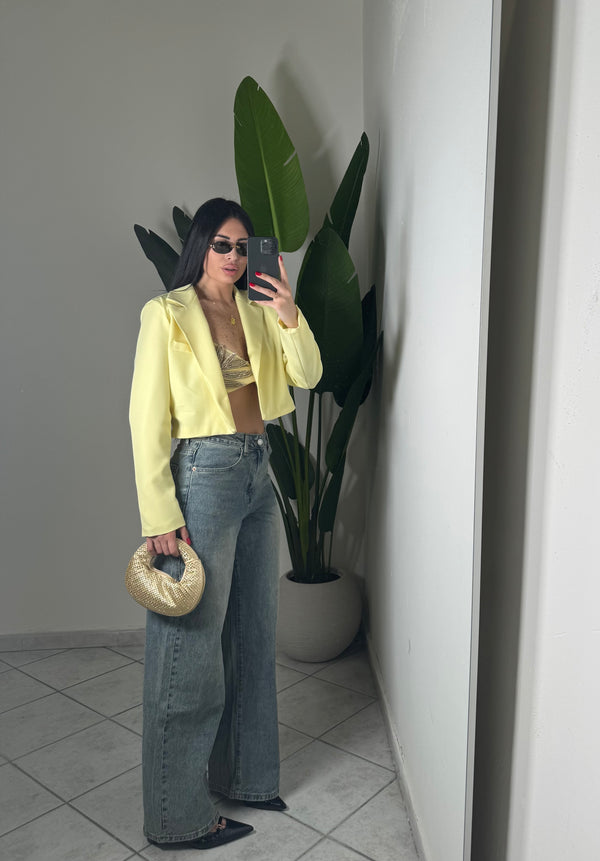 Blazer crop✨giallo