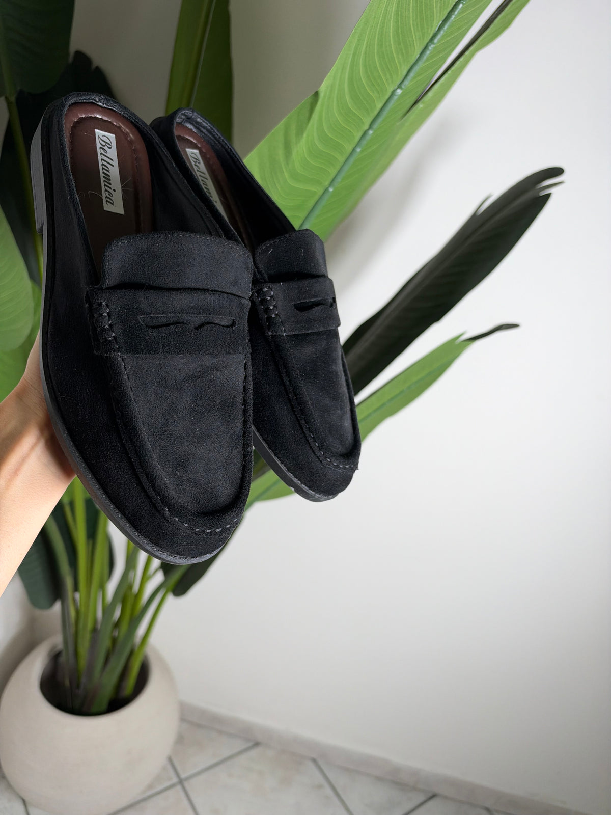 Mocassino camoscio✨nero
