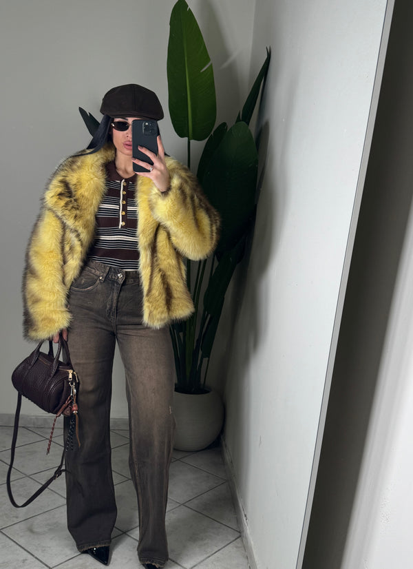 PELLICCIA SFUMATA✨GIALLA