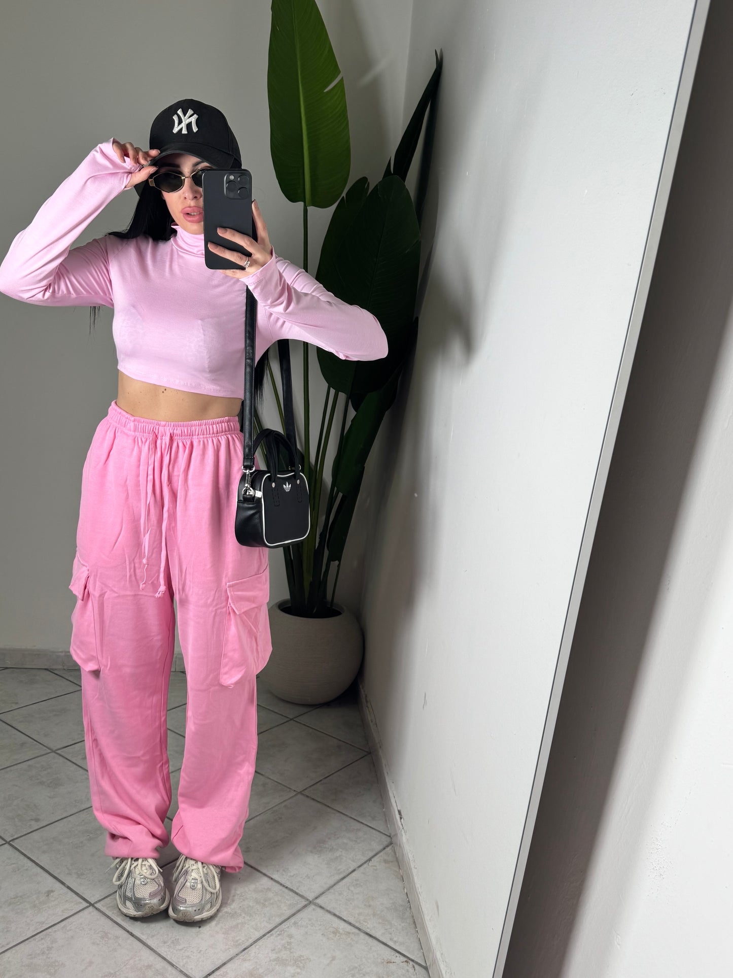 Pantalone tuta cargo✨
