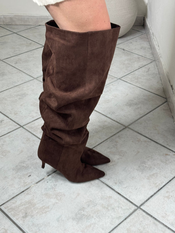 Stivale camoscio ✨marrone
