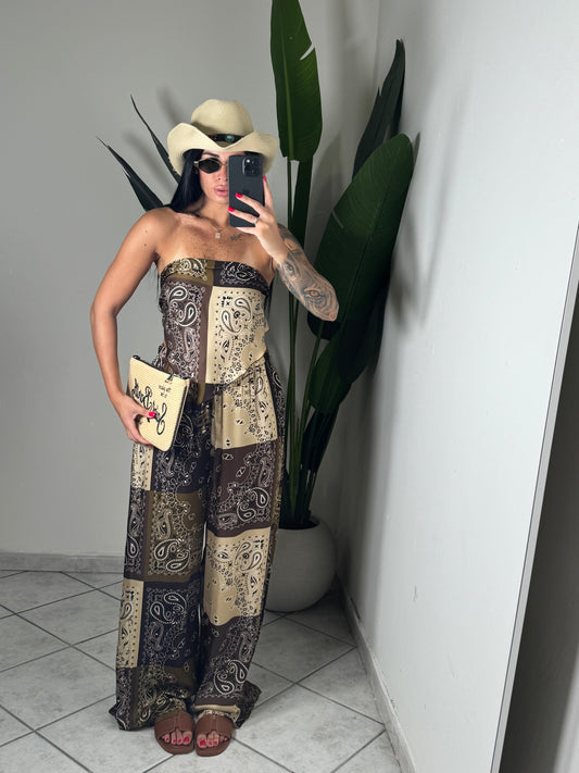 Coordinato bandana in raso✨