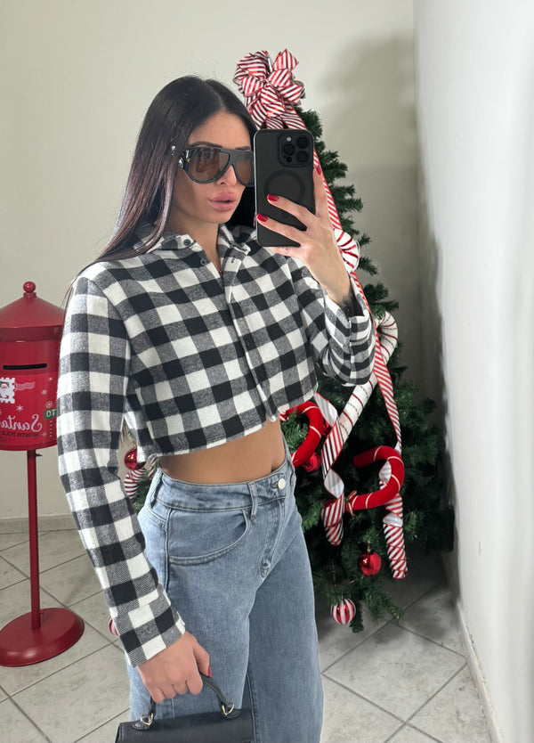 Camicia quadri crop✨