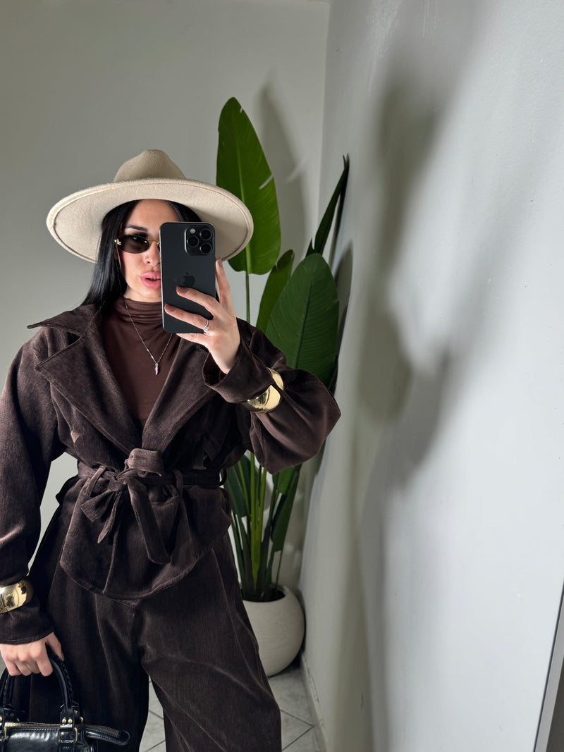 TRENCH JUST WEST✨marrone