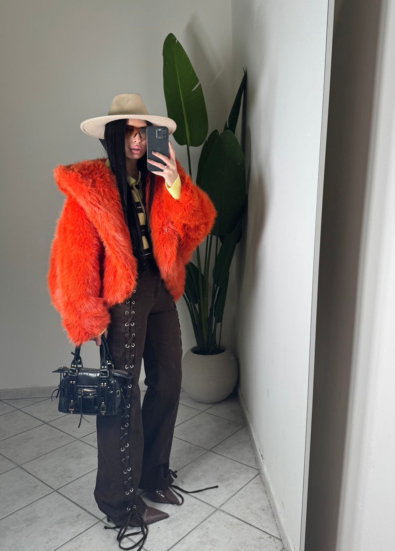 Jeans BROWN CON STRINGHE✨