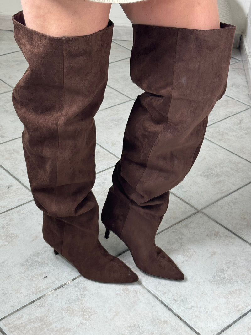 Stivale camoscio ✨marrone