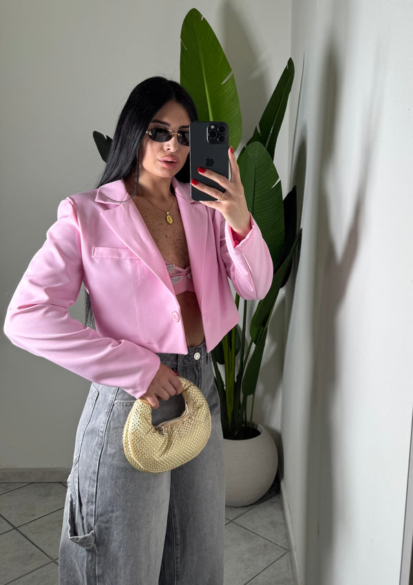Blazer crop ✨rosa