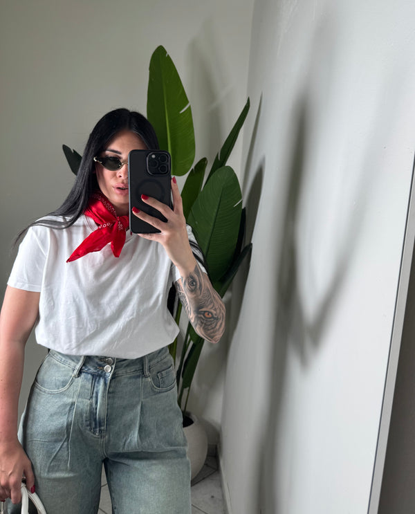 T-shirt foulard✨rosso