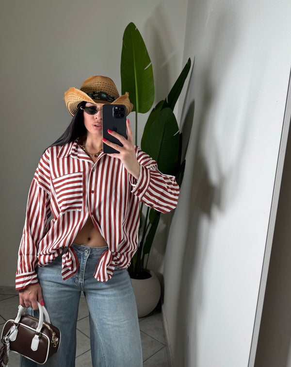 CAMICIA RIGHE RUGGINE