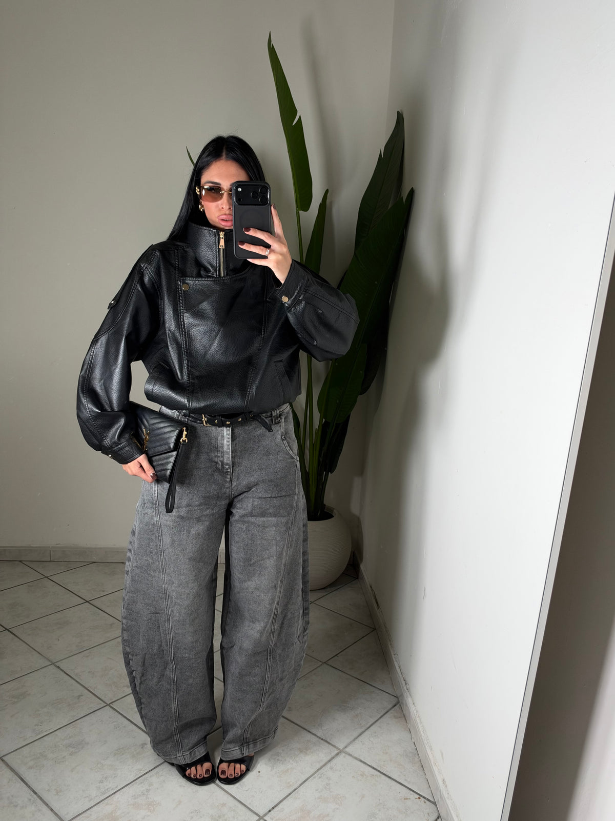 Chiodo mood Zara ✨nero
