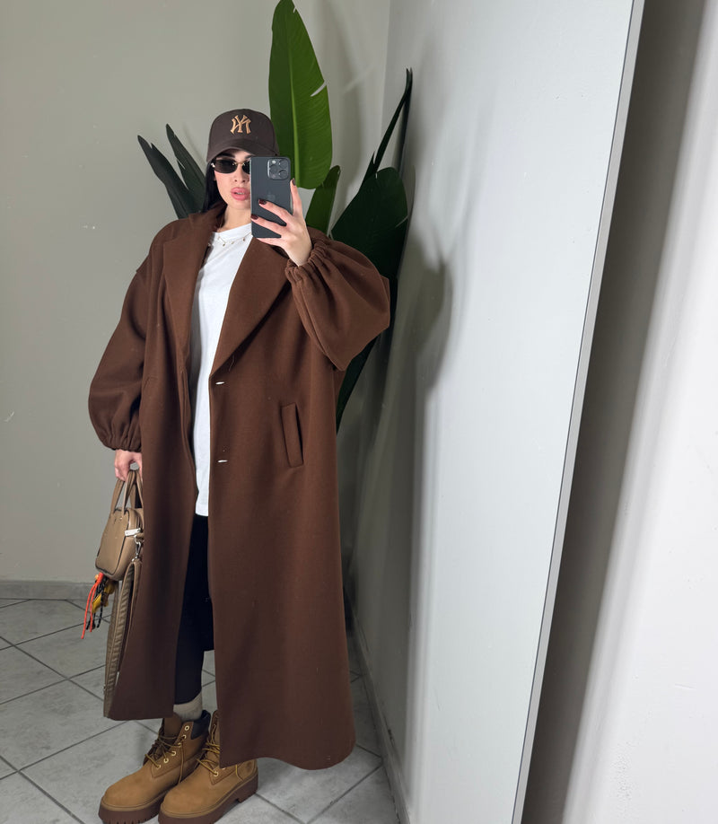 Maxi Coat ballon✨ marrone