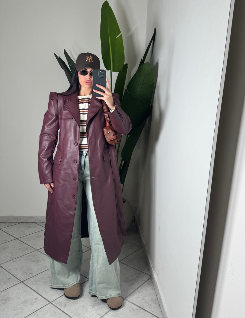 Trench Sandy✨Bordó