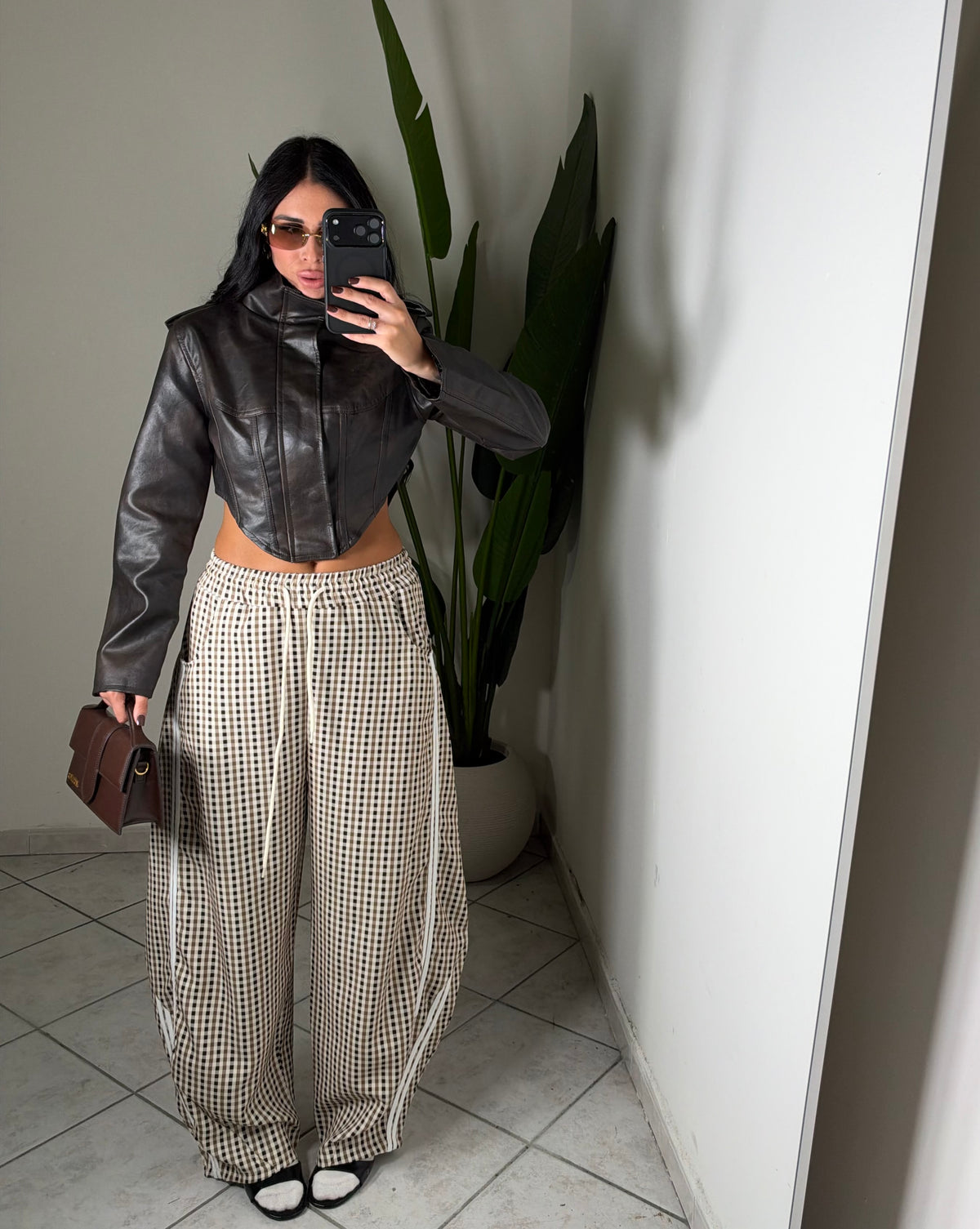 Pantalone ballon quadretti✨