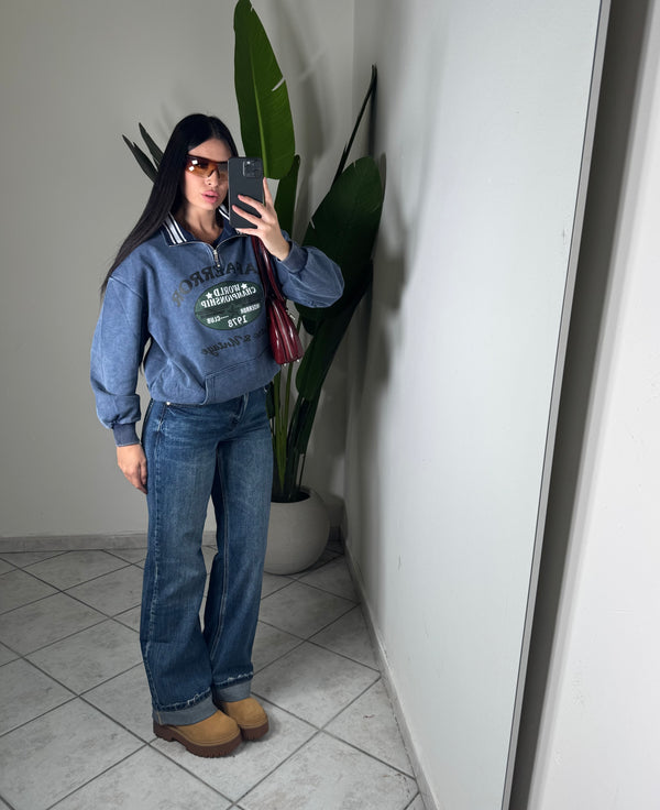 Felpa vintage✨blu