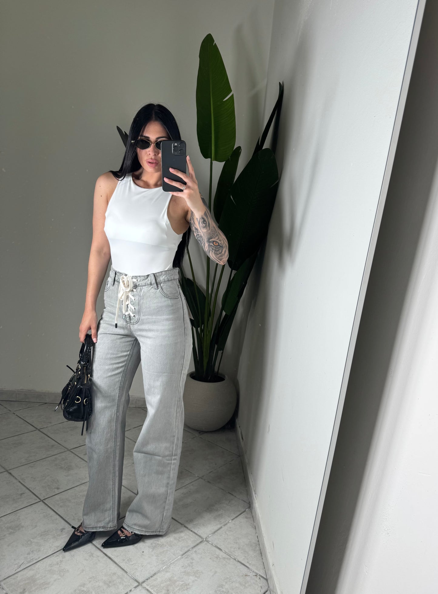 Jeans folyrose con lacci✨