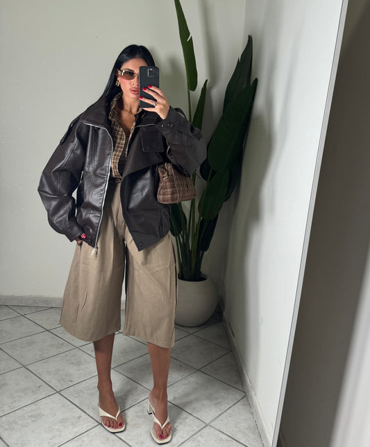 Chiodo over size marrone ✨