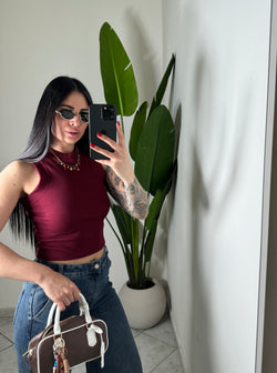Canotta crop costine✨