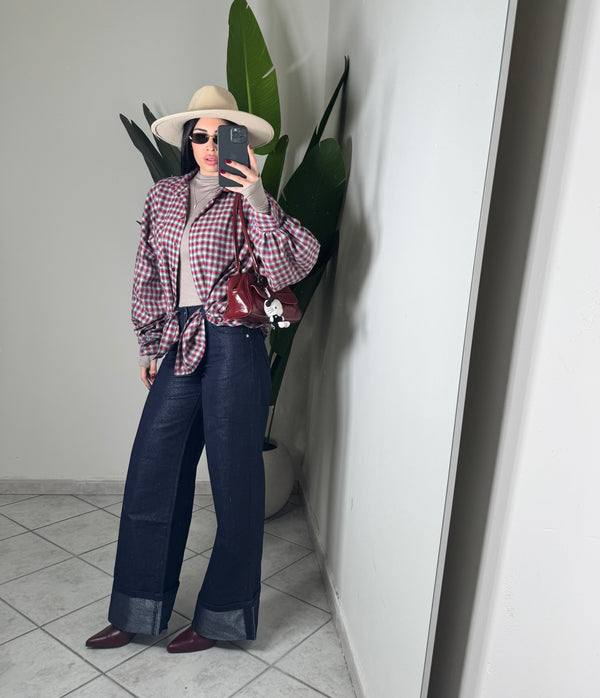 Jeans spalmato✨blu