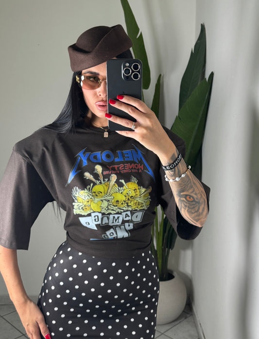 T-shirt crop melody✨
