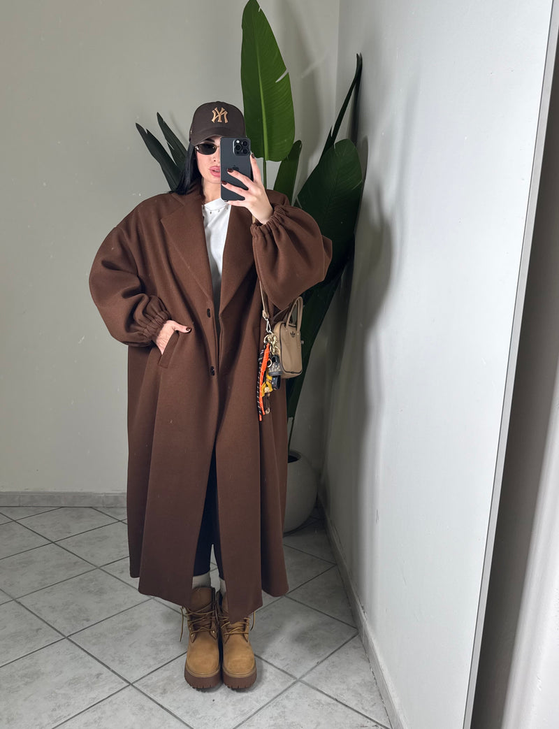 Maxi Coat ballon✨ marrone
