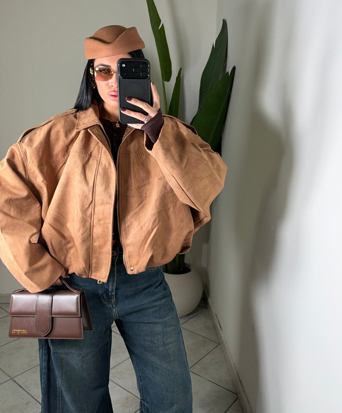 Bomber in camoscio✨