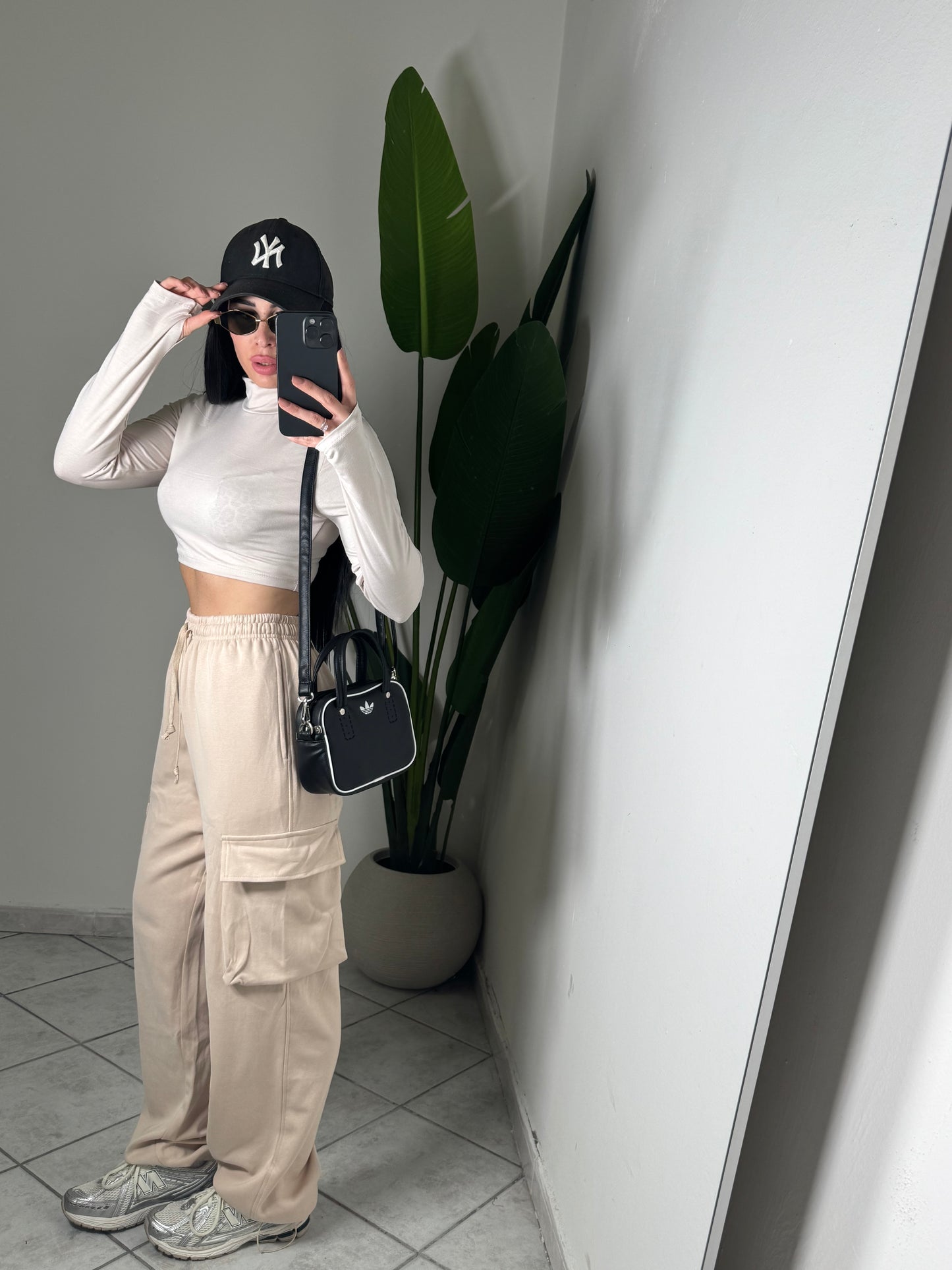 Pantalone tuta cargo✨