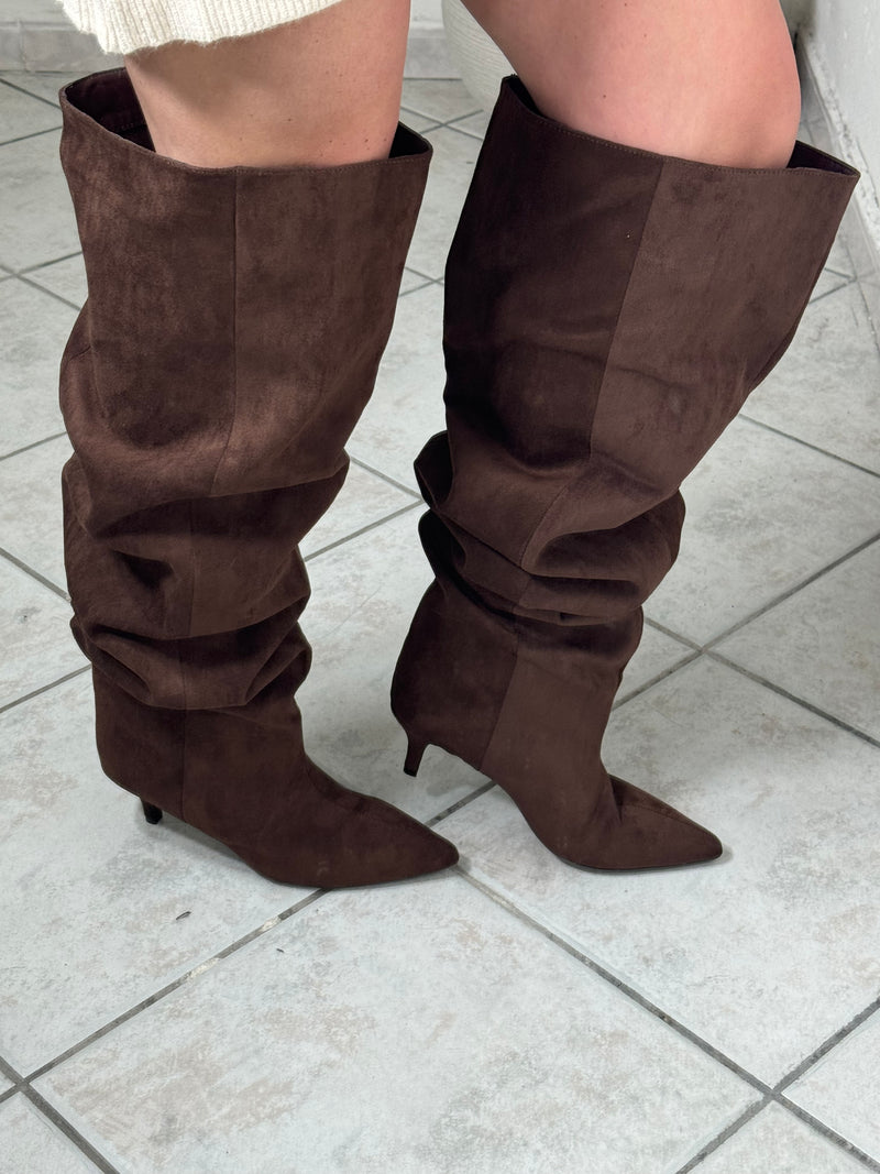 Stivale camoscio ✨marrone